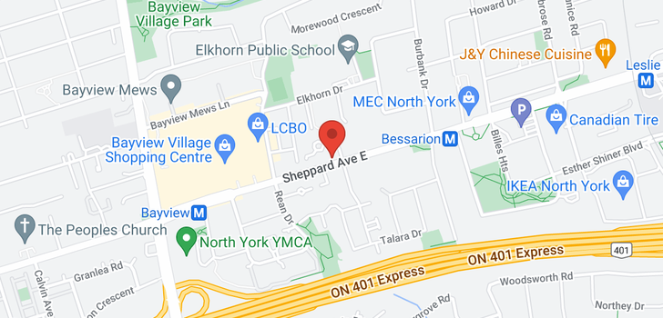 map of #801C -662 SHEPPARD AVE E